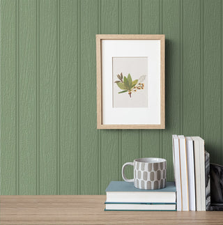 PP10100 paintable peel and stick wallpaper beadboard accent from NextWall