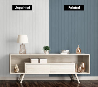 PP10100 paintable peel and stick wallpaper beadboard diy from NextWall
