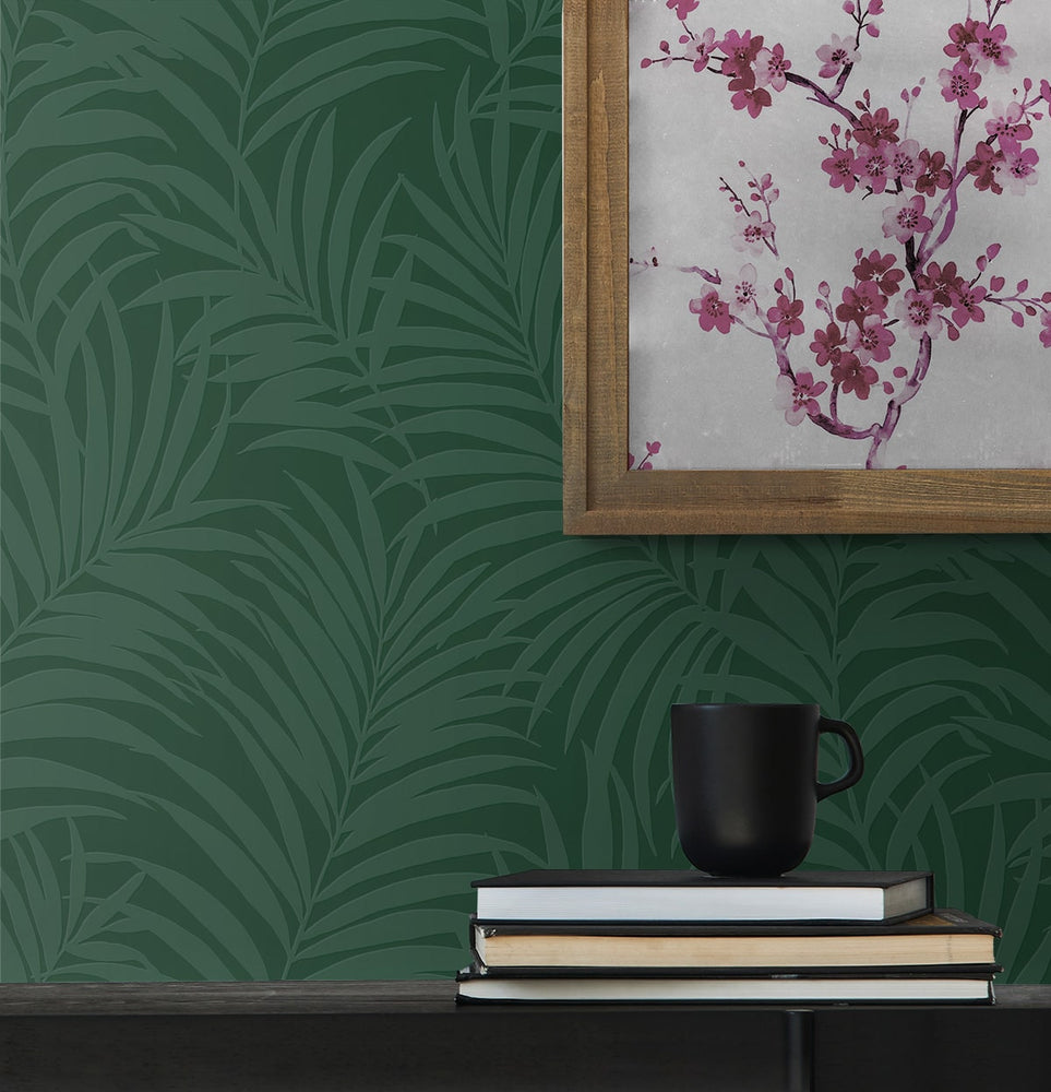 PP10200 paintable palm peel and stick wallpaper decor from NextWall