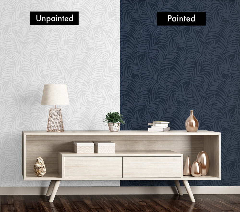 PP10200 paintable palm peel and stick wallpaper painted from NextWall