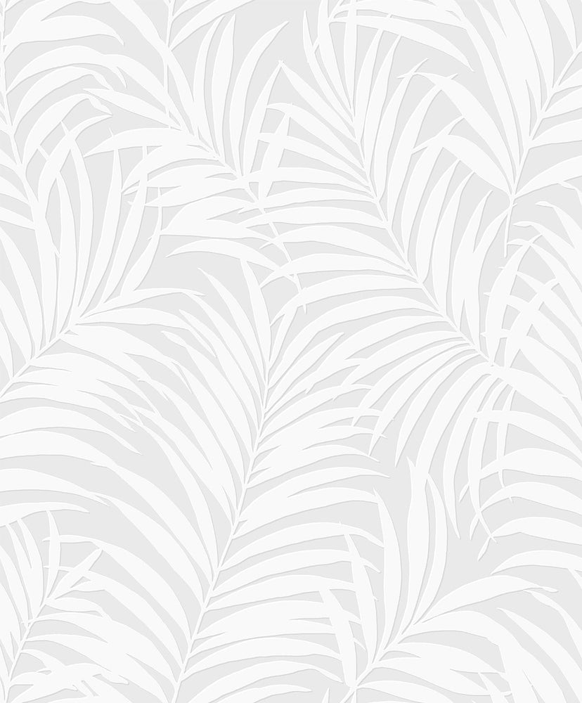 Paintable Tossed Palm Peel and Stick Removable Wallpaper