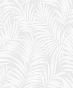 Paintable Tossed Palm Peel and Stick Removable Wallpaper