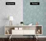 PP10300 floral paintable peel and stick wallpaper painted from NextWall