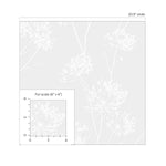 PP10300 floral paintable peel and stick wallpaper scale from NextWall