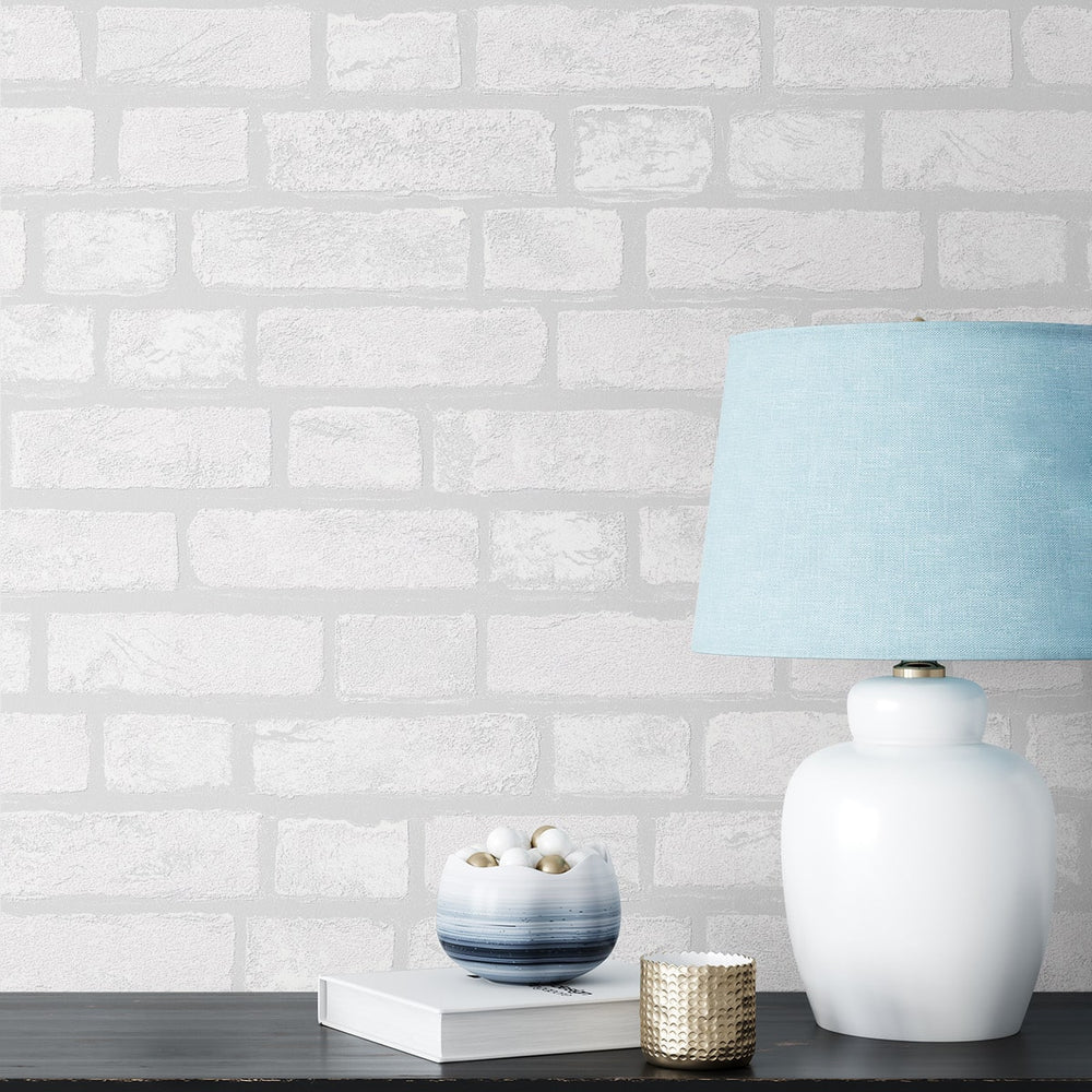 
                  
                    PP10400 faux brick paintable peel and stick wallpaper decor from NextWall
                  
                