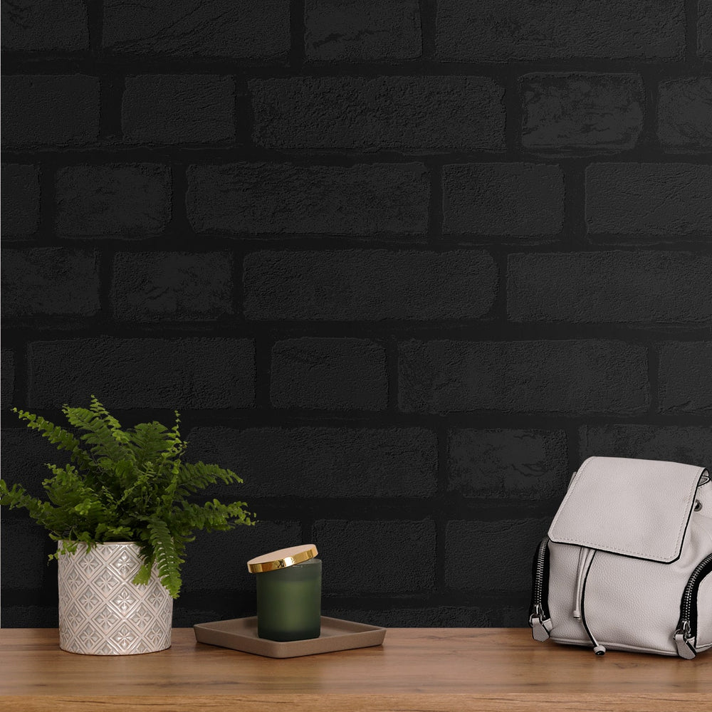 
                  
                    PP10400 faux brick paintable peel and stick wallpaper accent from NextWall
                  
                