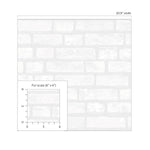 PP10400 faux brick paintable peel and stick wallpaper scale from NextWall