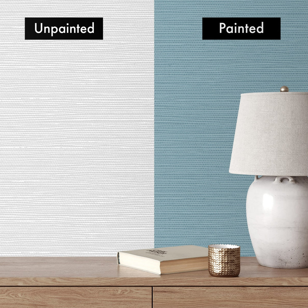 
                  
                    PP10500 faux grasscloth paintable peel and stick wallpaper accent from NextWall
                  
                