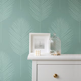 PP10600 palm leaf paintable peel and stick wallpaper decor from NextWall