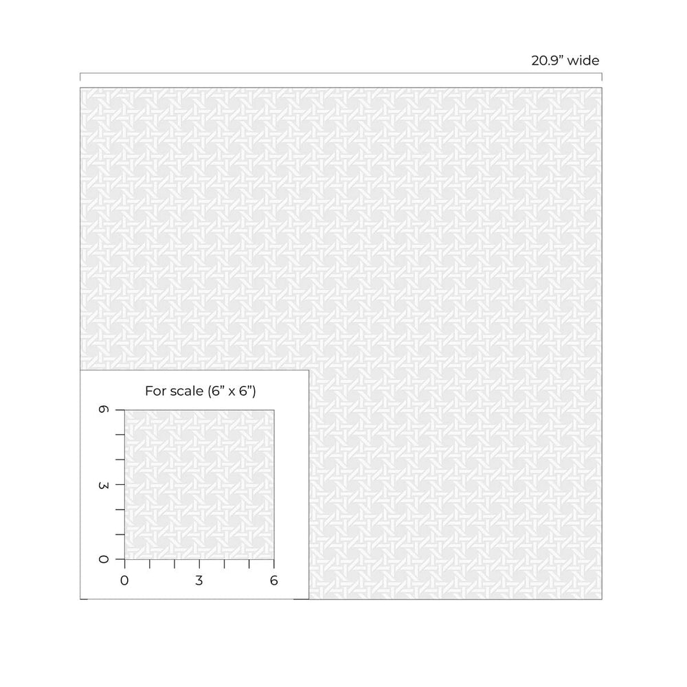 PP10700 wicker paintable peel and stick wallpaper scale from NextWall