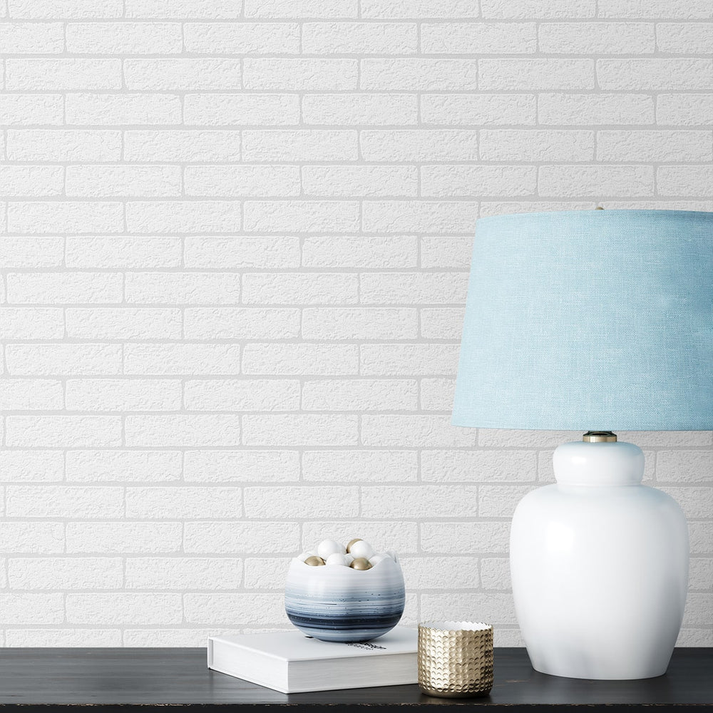 
                  
                    PP10800 faux brick paintable peel and stick wallpaper decor from NextWall
                  
                
