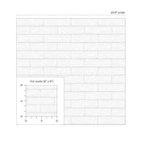 PP10800 faux brick paintable peel and stick wallpaper scale from NextWall