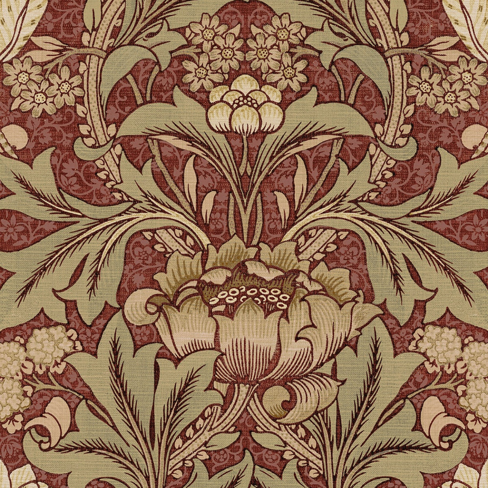 
                  
                    PR10011 vintage floral morris prepasted wallpaper from Seabrook Designs
                  
                