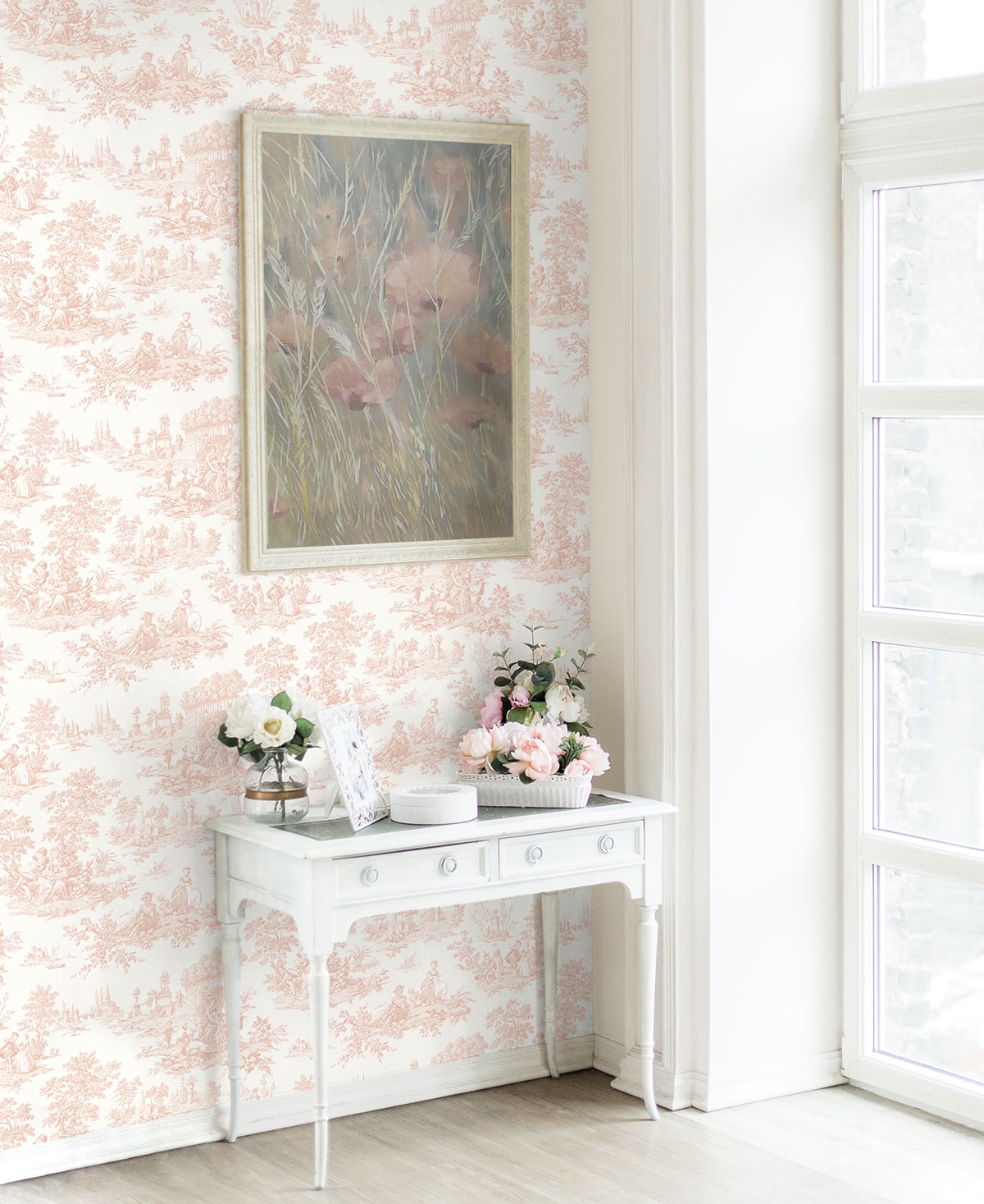 Chateau Toile Vintage Prepasted Wallpaper – Say Decor LLC