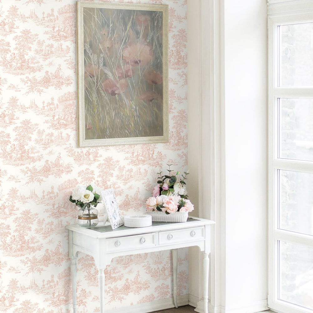 
                  
                    Toile prepasted wallpaper entryway PR10601 from Seabrook Designs
                  
                