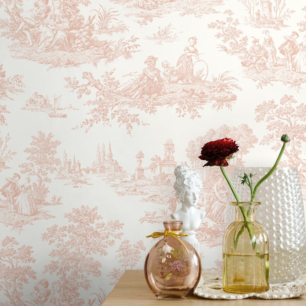 
                  
                    Toile prepasted wallpaper decor PR10601 from Seabrook Designs
                  
                