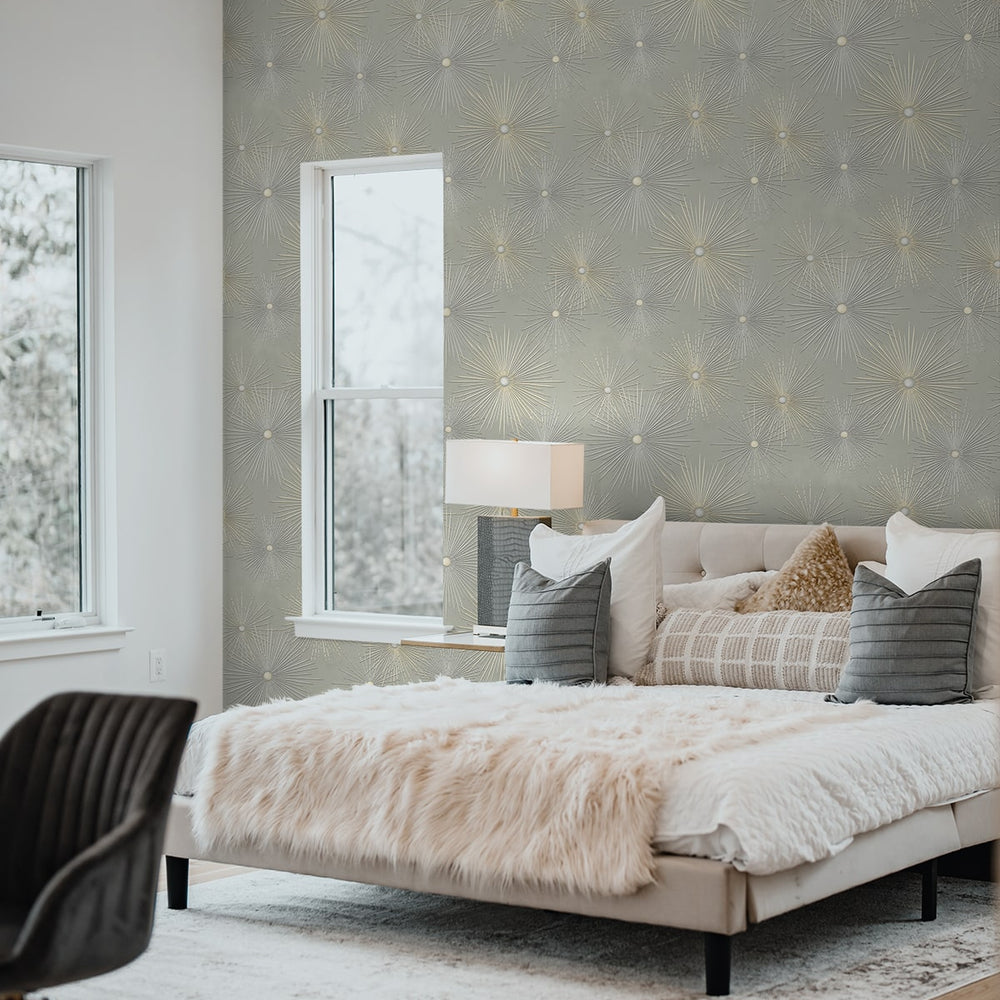 
                  
                    PR11005 starburst geometric mid century prepasted wallpaper bedroom from Seabrook Designs
                  
                