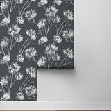 PR11100 floral prepasted wallpaper roll from Seabrook Designs