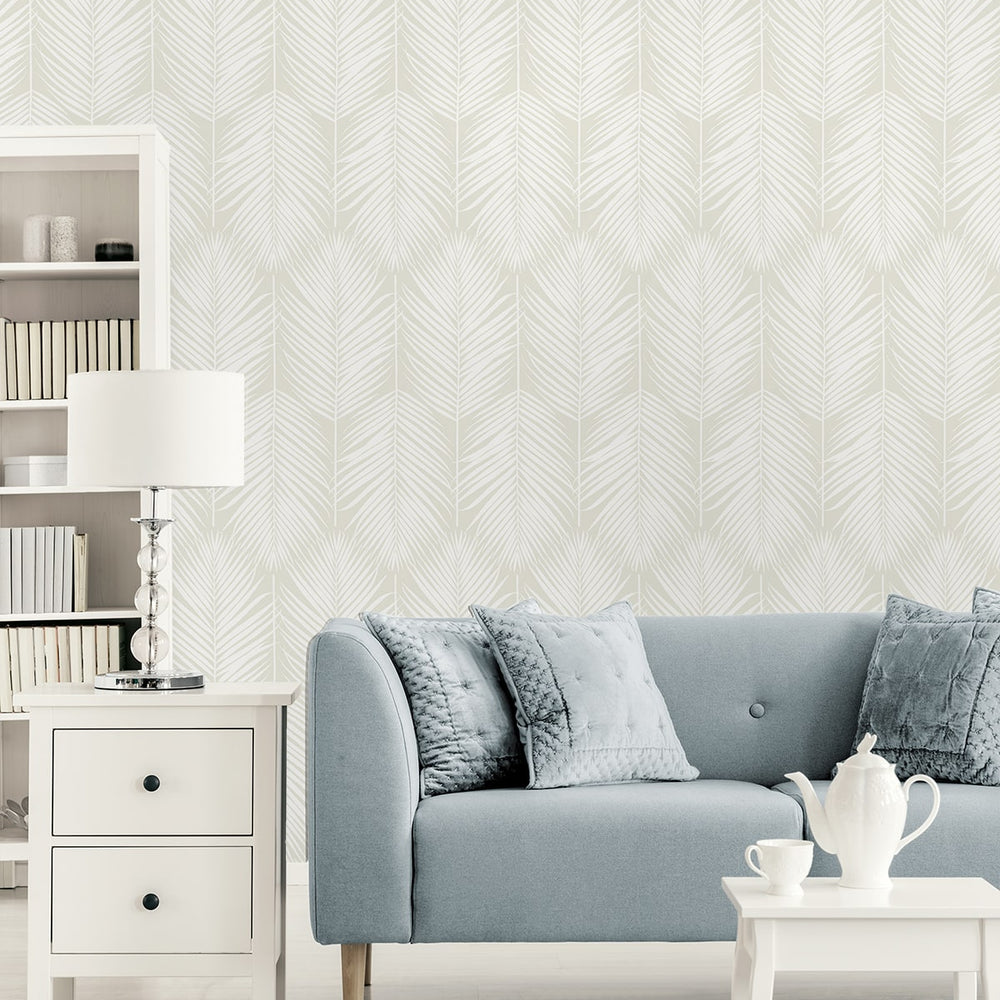 
                  
                    PR11405 palm leaf prepasted wallpaper living room from Seabrook Designs
                  
                