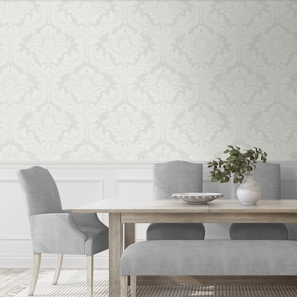 
                  
                    PR12408 damask prepasted wallpaper dining room from Seabrook Designs
                  
                