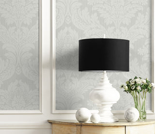 PR12408 damask prepasted wallpaper decor from Seabrook Designs