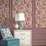 Lana Jacobean Floral Prepasted Wallpaper