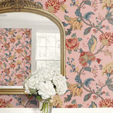 Lana Jacobean Floral Prepasted Wallpaper