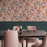 Lana Jacobean Floral Prepasted Wallpaper