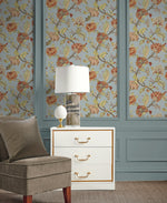 Lana Jacobean Floral Prepasted Wallpaper