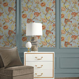 Lana Jacobean Floral Prepasted Wallpaper