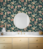 Lana Jacobean Floral Prepasted Wallpaper