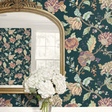 Lana Jacobean Floral Prepasted Wallpaper