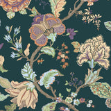 Lana Jacobean Floral Prepasted Wallpaper