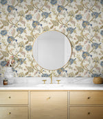 Lana Jacobean Floral Prepasted Wallpaper