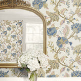 Lana Jacobean Floral Prepasted Wallpaper