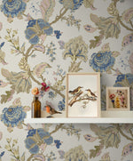 Lana Jacobean Floral Prepasted Wallpaper