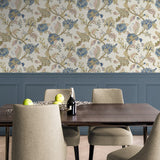 Lana Jacobean Floral Prepasted Wallpaper