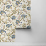 Lana Jacobean Floral Prepasted Wallpaper