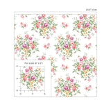 PR12601 floral prepasted wallpaper scale from Seabrook Designs