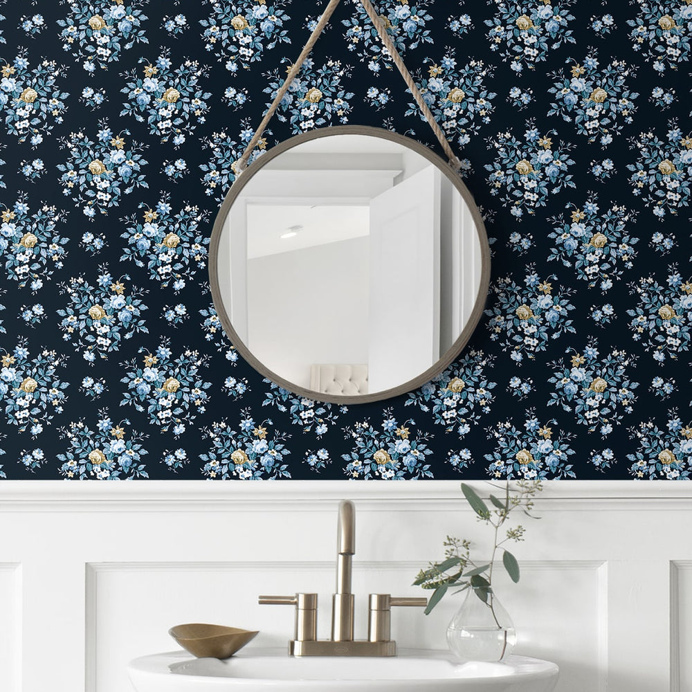 
                  
                    PR12602 floral prepasted wallpaper bathroom from Seabrook Designs
                  
                