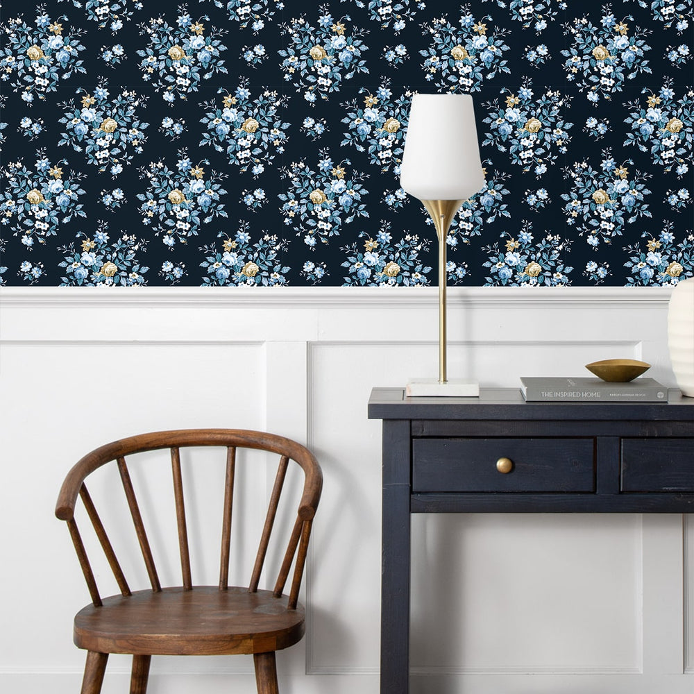 
                  
                    PR12602 floral prepasted wallpaper entryway from Seabrook Designs
                  
                