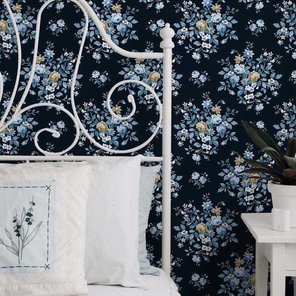 
                  
                    PR12602 floral prepasted wallpaper accent from Seabrook Designs
                  
                