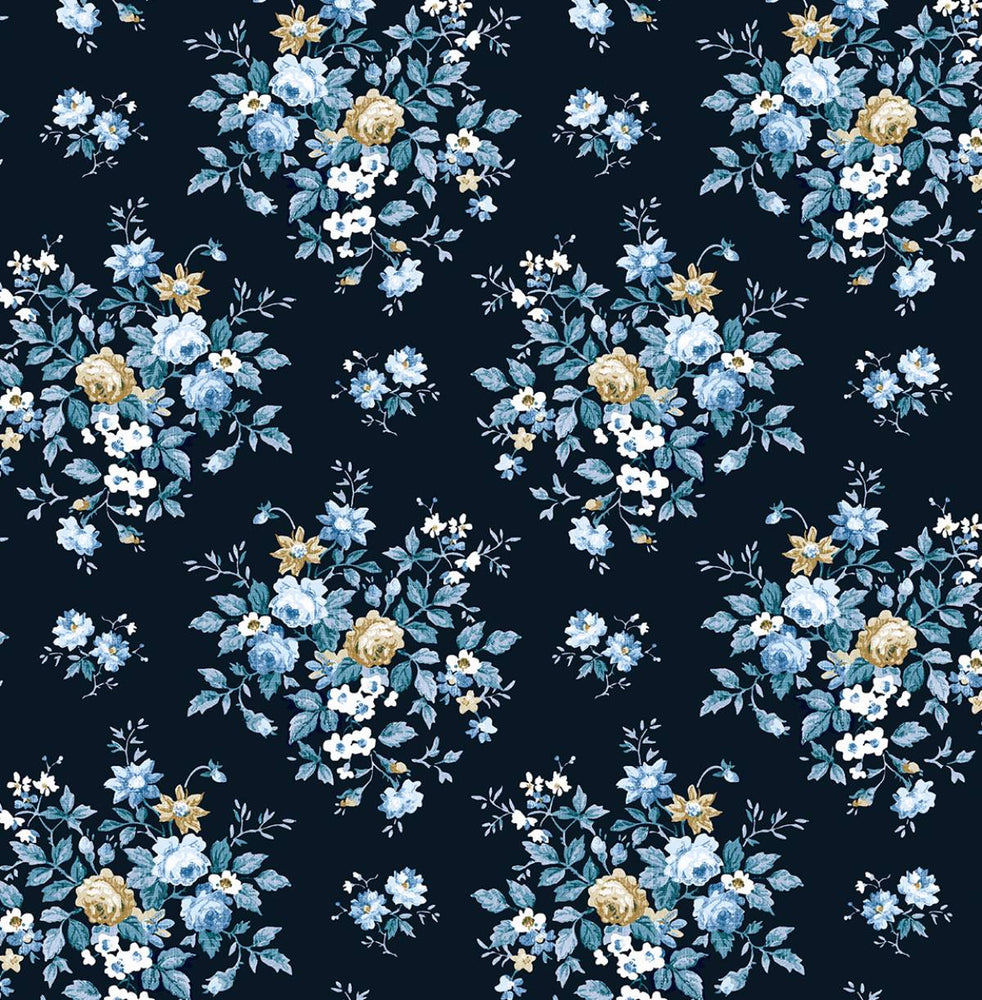 PR12602 floral prepasted wallpaper from Seabrook Designs