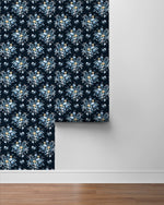 PR12602 floral prepasted wallpaper roll from Seabrook Designs