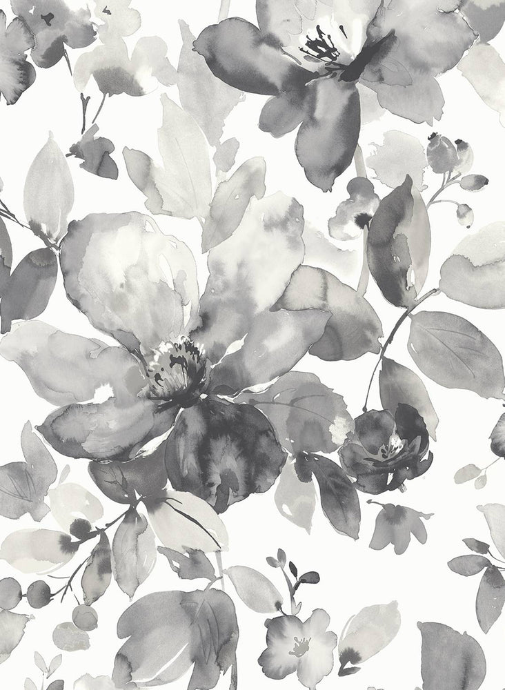 PR12700 watercolor floral prepasted wallpaper from Seabrook Designs