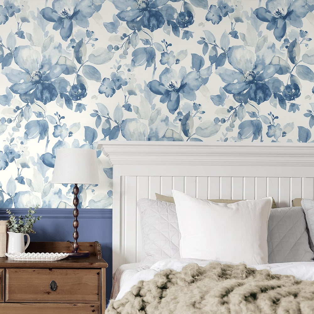 
                  
                    PR12702 watercolor floral prepasted wallpaper bedroom from Seabrook Designs
                  
                