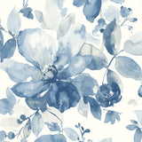 PR12702 watercolor floral prepasted wallpaper from Seabrook Designs