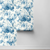 PR12702 watercolor floral prepasted wallpaper roll from Seabrook Designs