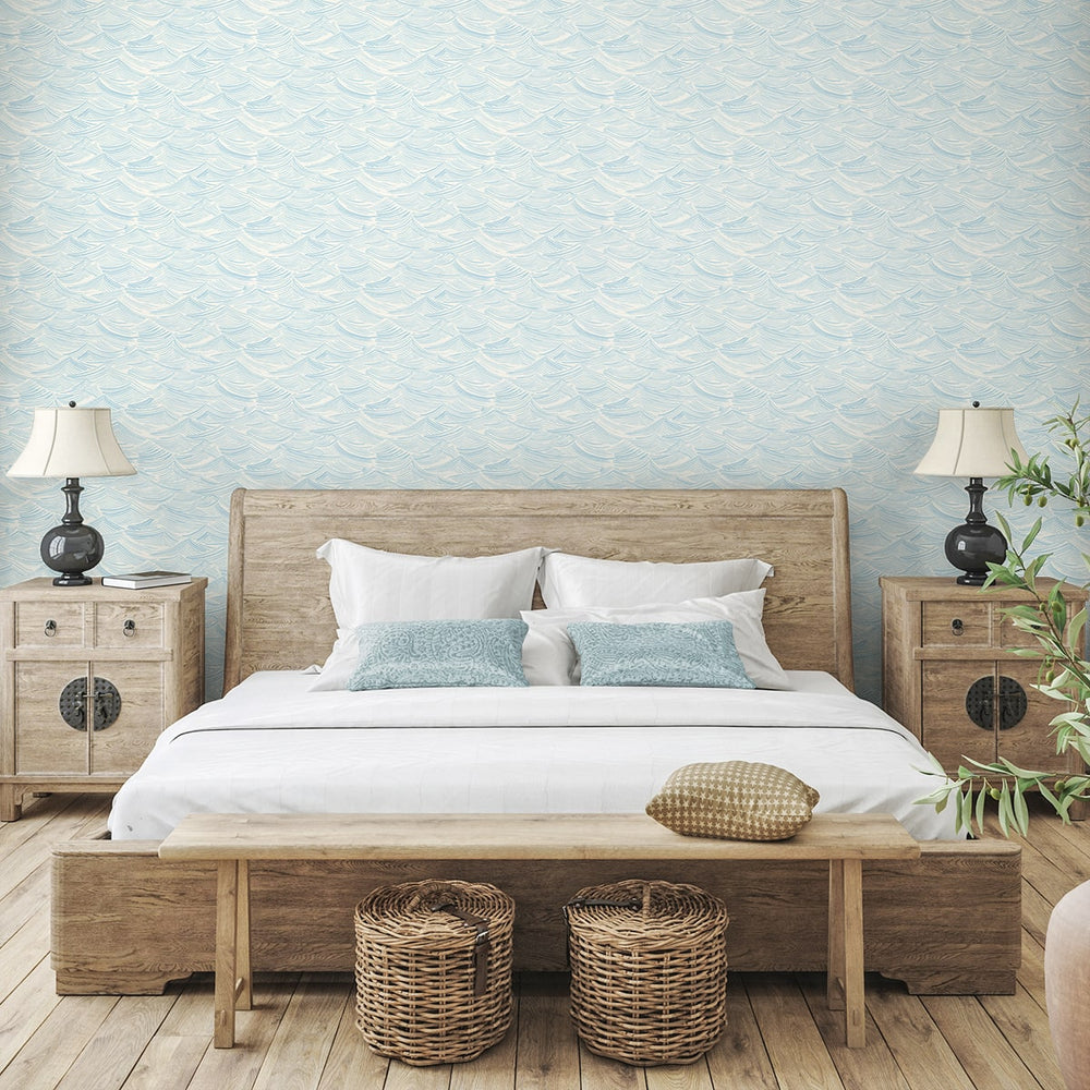 
                  
                    PR12802 blue coastal prepasted wallpaper bedroom from Seabrook Designs
                  
                
