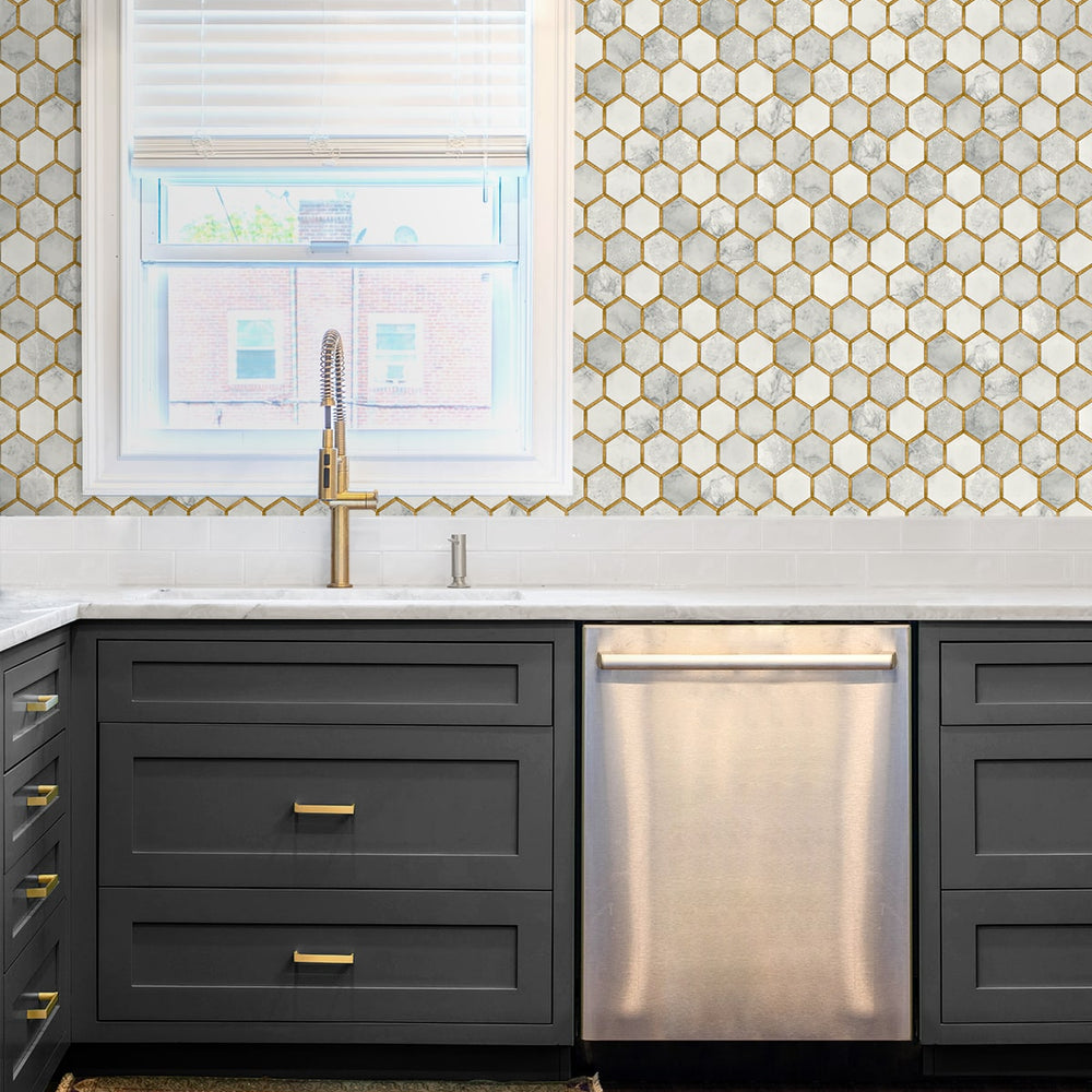 
                  
                    PR12905 faux tile prepasted wallpaper kitchen from Seabrook Designs
                  
                